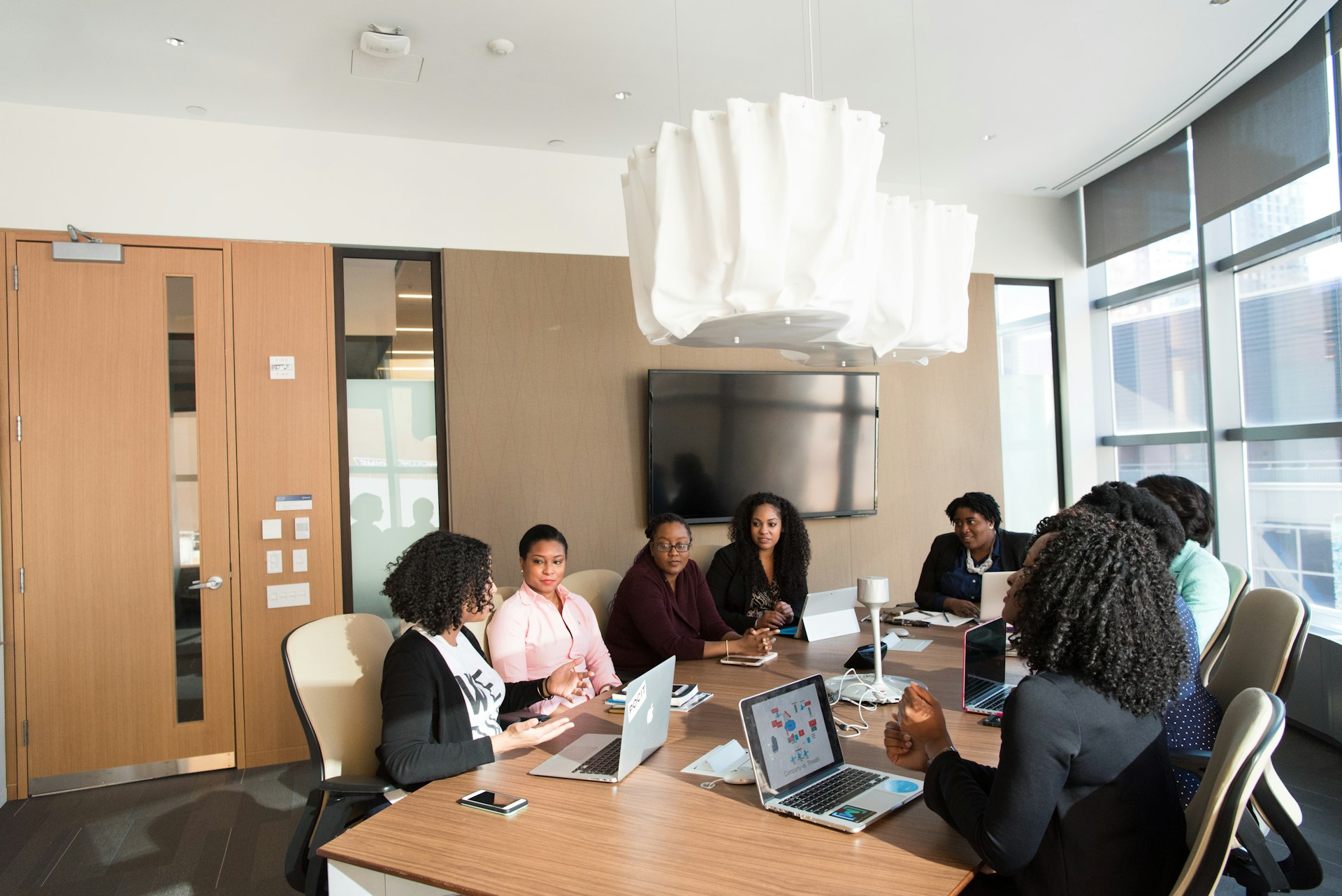 Team planning business strategy